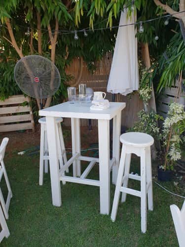 שולחן בר לבן גבוה 3